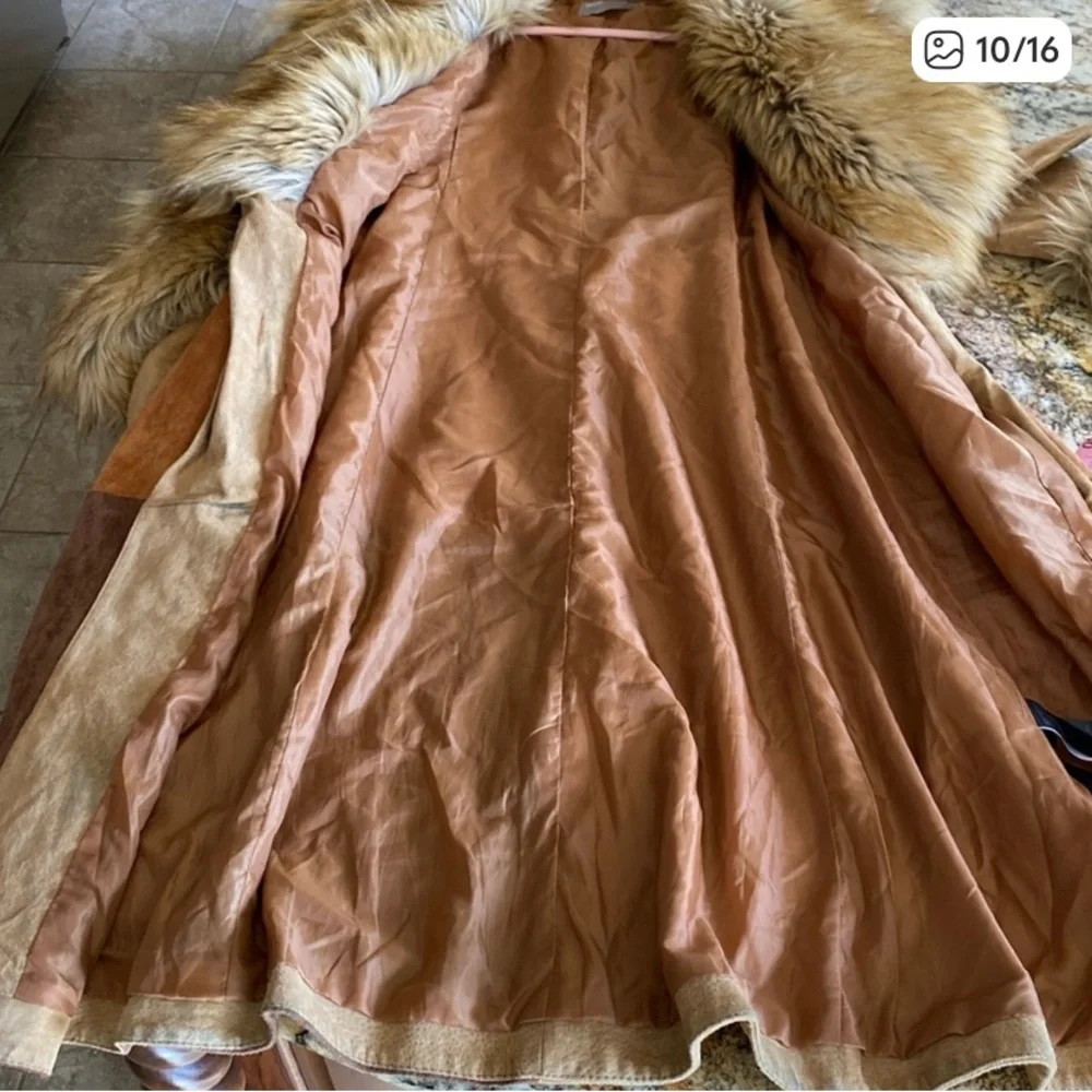 ASOS Multicolor Faux Fur Trim Teddy Jacket - Picture 10 of 15